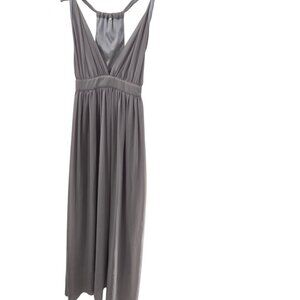 Gray Formal Racerback Lined Dress Size Small